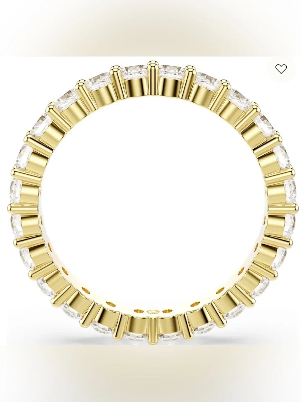 Swarovski Matrix Vittore Band Ring Round Cut Size